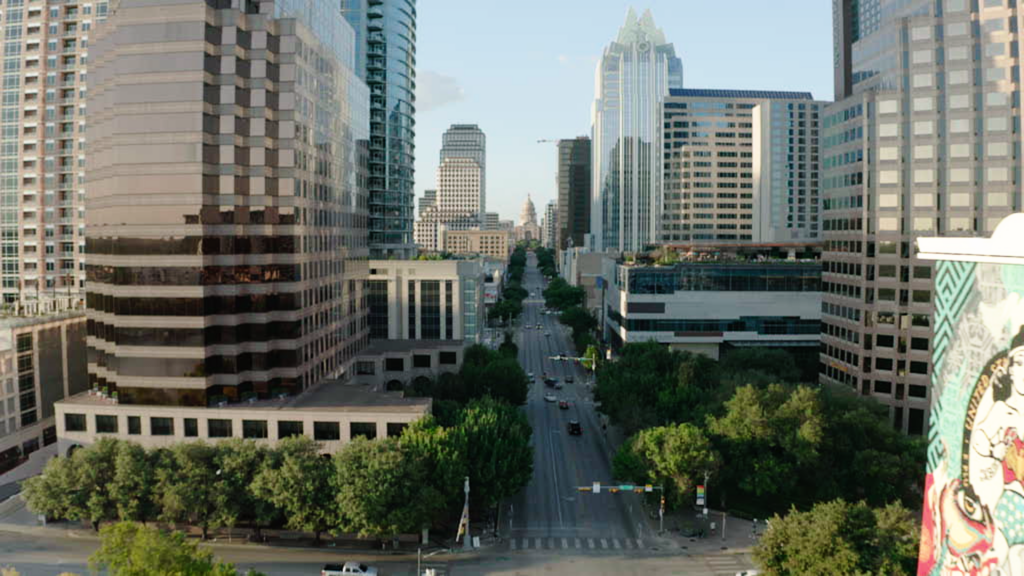 Landscape of Austin's skyline